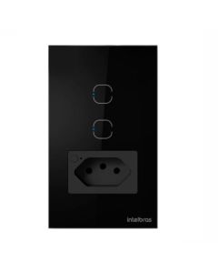 Tomada Simples 10A Smart Wi-Fi Ets 2002 Preto 4850069 - Intelbras