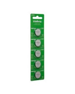 Bateria botão de lítio 3 V CR 2032 Com 5 peças - 4860002 - Intelbras