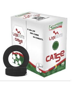 Cabo Landutti Cat5E Dc 4Px24Wg Cmx 100Mhz Preto 305 Metros - 7899658709976 - Condutti