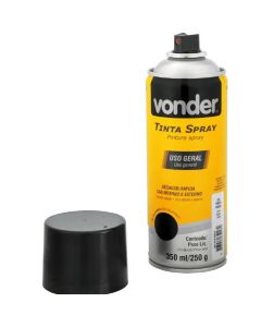Tinta Spray Preto Fosco 350ML - 62.50.350.013 - Vonder