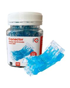 Conector Linear De Emenda Com Gel (Pote Com 100 Un) - Fcgelcn&nbsp;&nbsp;-&nbsp;Fc&nbsp;Fontes