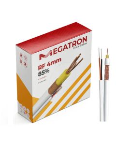 Cabo Coaxial 4mm Rf 85% Flexível 100 Metros 1524 - Megatron