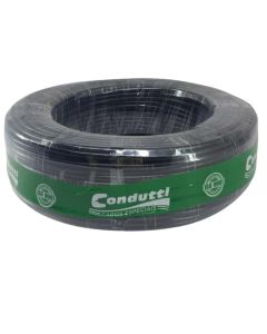 Cabo Para Cftv 4 Pares Multicam Preto 100 Metros - Condutti