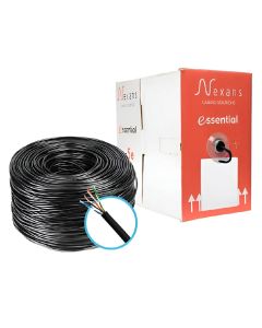 Cabo Cat5E U/Utp Cmx 4P 24 Awg Preto (Int/Ext ) 100Mts - 17676 - Nexans