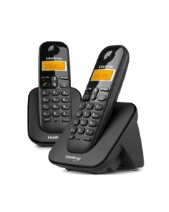Telefone Sem Fio Ts3112 Preto (+ 1 Ramal Adicional) 4123102 - Intelbras