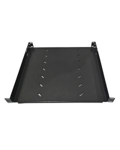 Bandeja Fixa 19" 1UX40 Cm Preto Com 4 Pontos Fixação - 4384 - Max Eletron