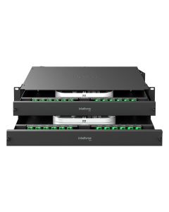 Distribuidor Interno Óptico com Bandeja Deslizante SC/APC DIO 48FO D 2U - 4780194 - Intelbras