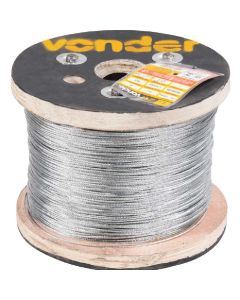 Cabo De Aço Galvanizado Alma De Aço 500 Metros 1,5MM 6X7 - 35.16.015.607 - Vonder