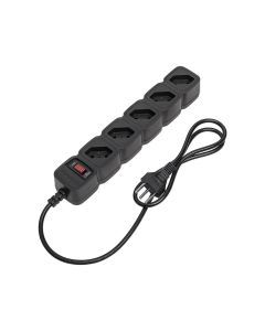 Protetor Eletronico Com 5 Tomadas EPE 205 Preto - 4824201 - Intelbras