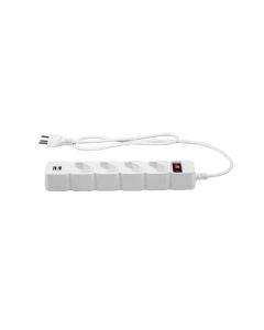 Protetor Eletronico 4 Tomadas e 2 Usb EPE204 USB + Branca - 4824204