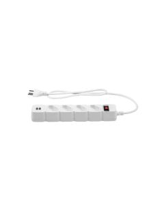 Protetor Eletronico Com 4 Tomadas Branco 2 USB-EPE 204 USB+ - 4824206 - Intelbras