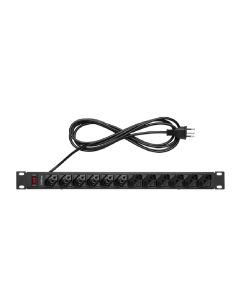 Protetor Eletronico Com 12 Tomadas Para Rack - Epr 212 4824301 - Intelbras