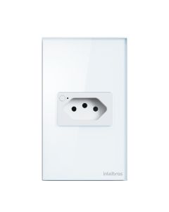 Tomada Izy Simples 10A Smart Wi-Fi Ets 1001 Branco 4850062 - Intelbras