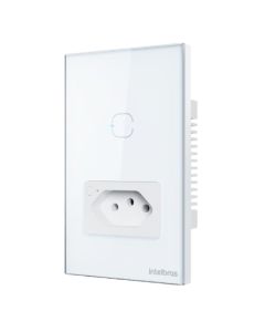 Tomada Simples 10A Smart Wi-Fi Ets 2001 Branco - 4850066 - Intelbras