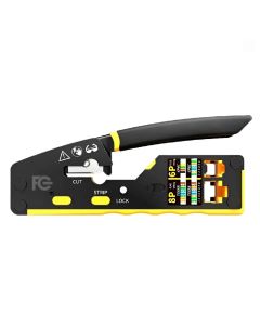 Alicate Crimpador 3 Em 1 - Crimpador Decapador Cortador - Fcrj45Cr - Fc Fontes